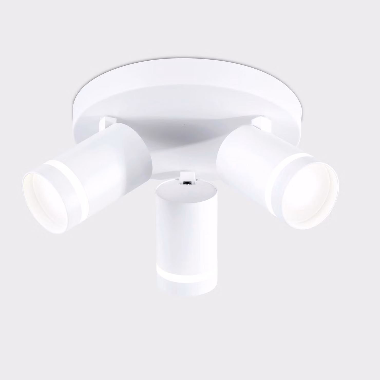 Harper Living Modern 3 Light Adjustable GU10 Ceiling Spotlight in White – 2