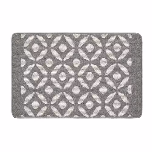 My Mat Crescent Silver Non-Slip Door Mat, W: 50 cm, D: 75 cm – 1