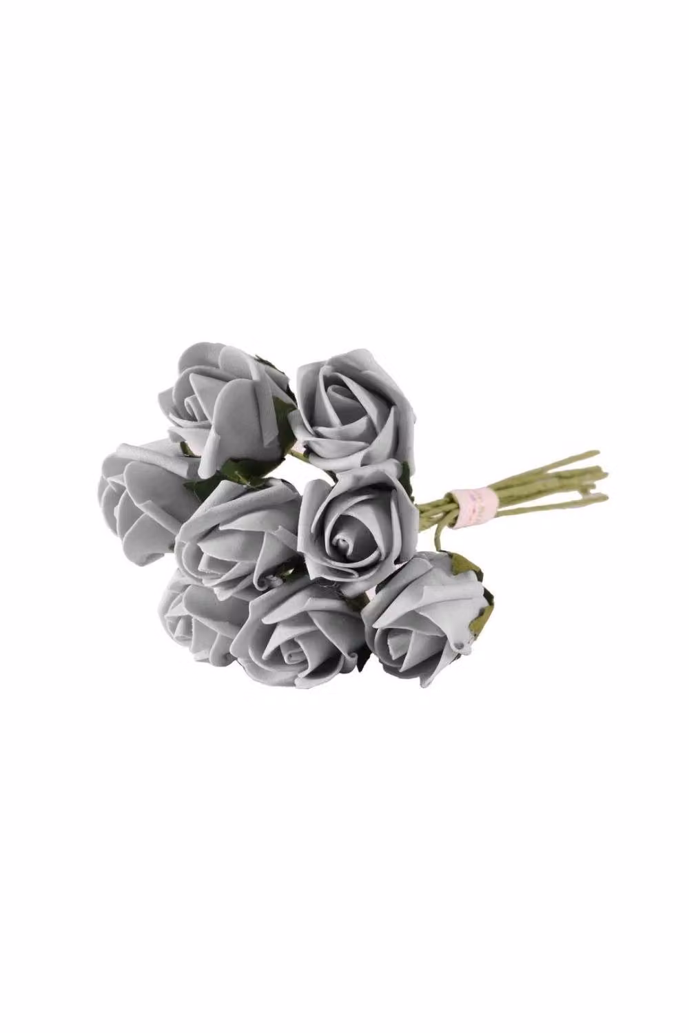KDMD 4 Pack of Grey Foam Tea Rose Buds for Weddings – 3