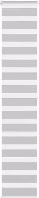 Berkfield Home Grey Polyester Zebra Blind W/H: 45 x 200 cm