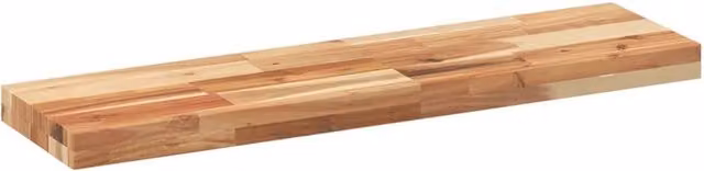 Berkfield Home Compact Floating Shelf, Brown Oil Finished Solid Acacia Wood, W: 100 cm, D: 20 cm, H: 4 cm – 1