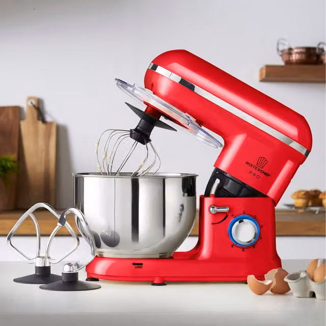 MisterChef Stand Mixer in Red