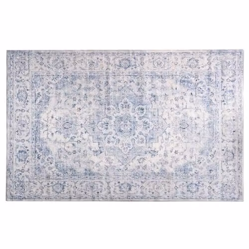 OHS Vintage Printed Washable Blue Rug, W/D/H: 150 x 80 x 1 cm – 2