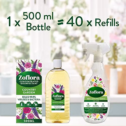 Zoflora Concentrated Multipurpose Disinfectant, White, 480ml – 3