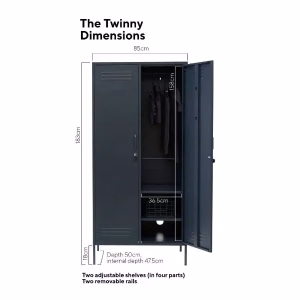 Mustard Made The Twinny Storage Locker in Slate – 5