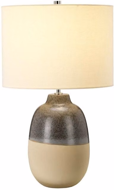 Netlighting Grange Park Ceramic 1 Light Table Lamp with E27 Socket