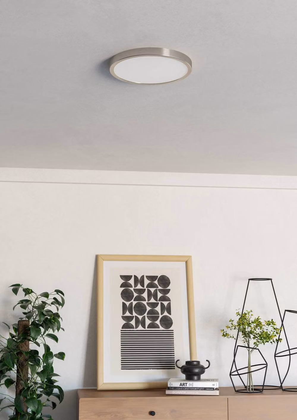 Eglo Fueva 6 LED CCT Technology Flush Ceiling Light in Silver and Gold/Brass – 2