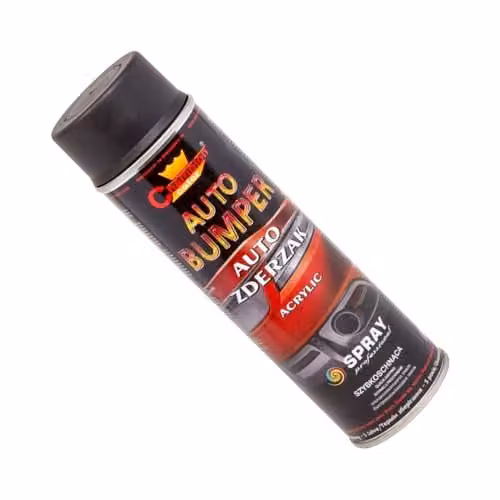Sola Black Water-Based Acrylic Bumper Paint Spray for Plastic PP and ABS Trim, 2 x 500 mL – 2