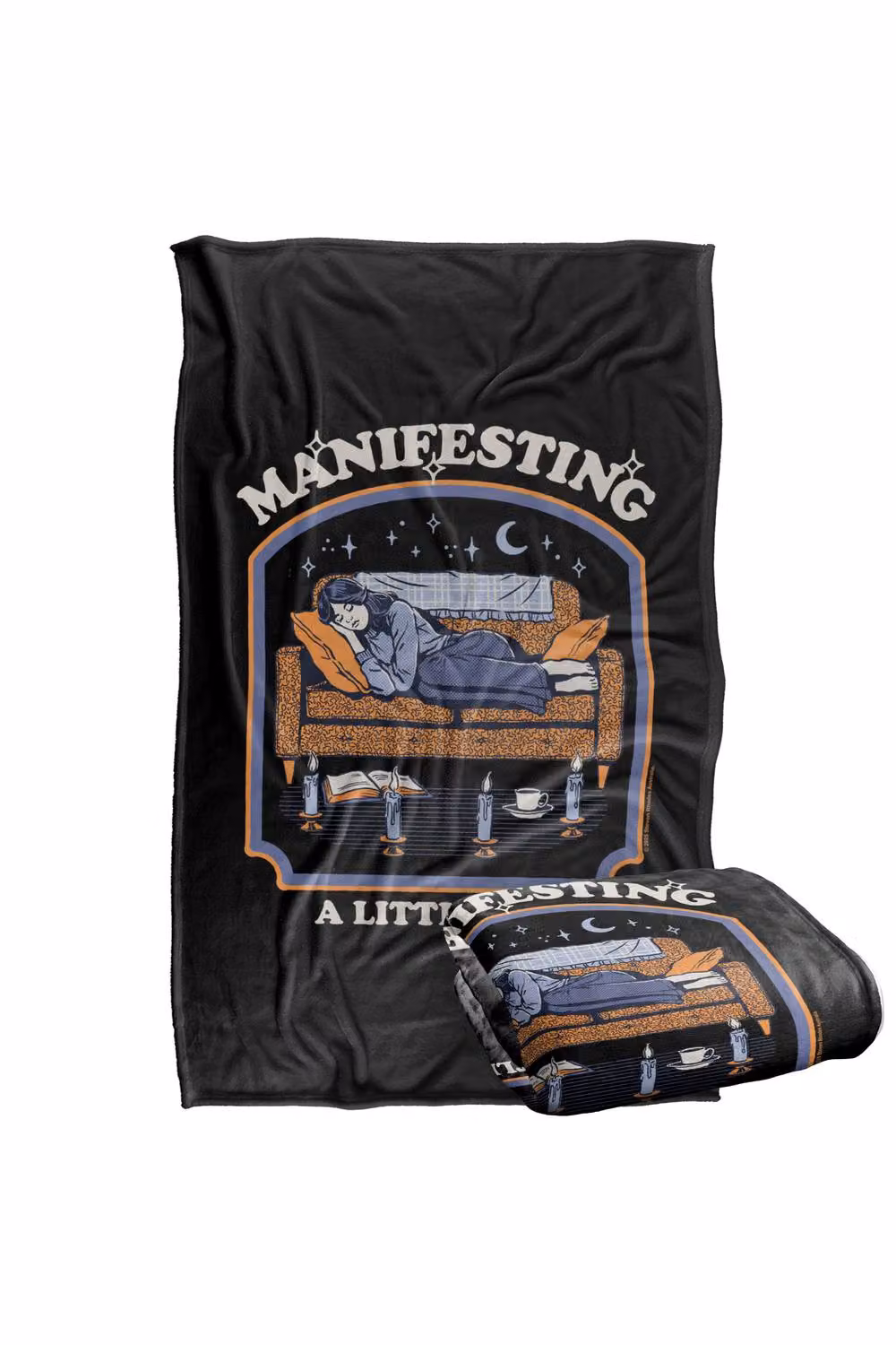 Steven Rhodes Manafestinga Nap Silky Touch Super Soft Fleece Throw Blanket, Multicolour, W/D/H: 91 x 147 cm – 2