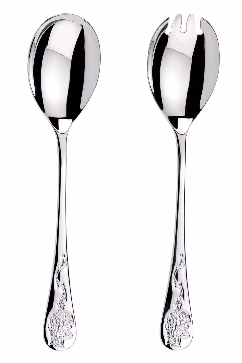 Arthur Price Morris & Co. Blackthorn Pair of Salad Servers Silver Plated Cutlery Set – 2