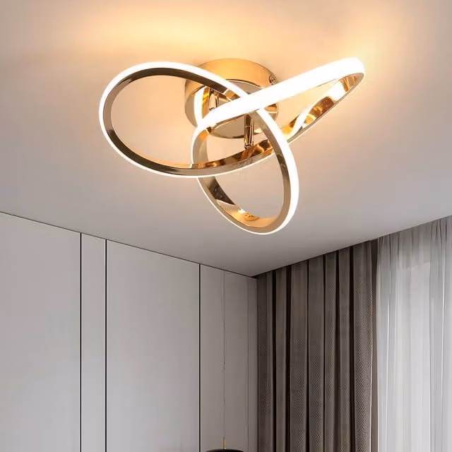 Pheashine Elegant LED Ring Ceiling Light in Gold Finish