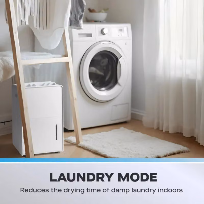 Daewoo 20L Air Dehumidifier in White with 4L Tank for Mould and Moisture Extraction – 2