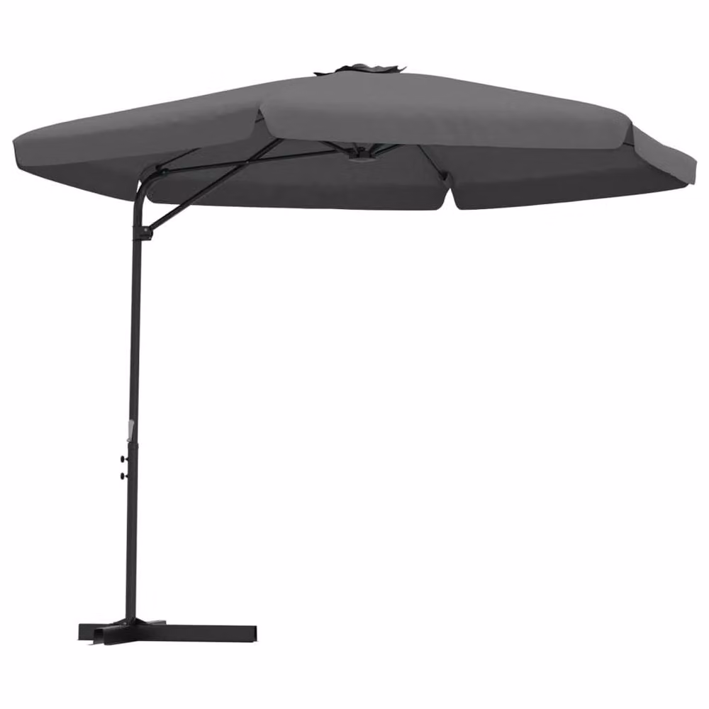 Berkfield Home Outdoor Parasol with Steel Pole, Anthracite Black, W: 300 cm, D: 250 cm – 2