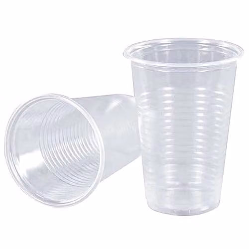 KAV Transparent Plastic Tumbler Cups, 180 ml – 1