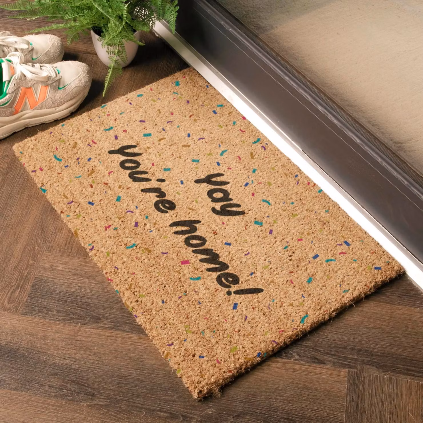 Artsy Mats Yay You're Home Doormat in Brown, W/D: 60 x 40 cm – 2