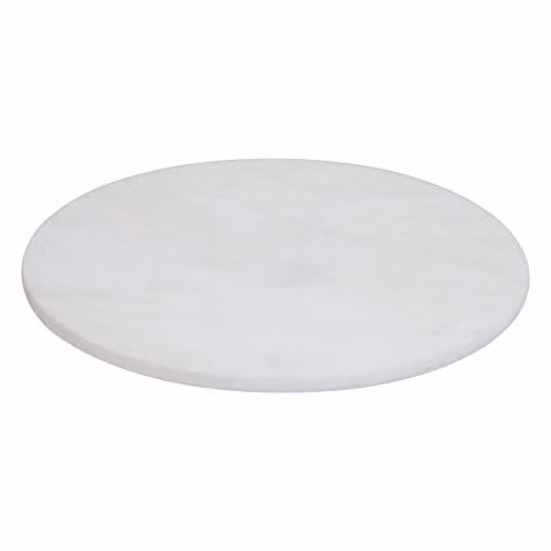 Premier Housewares Round White and Grey Marble Chopping Board W: 30 cm, D: 30 cm, H: 1 cm
