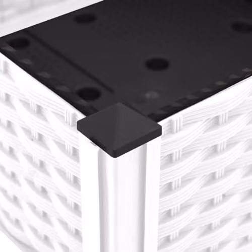 vidaXL White Plastic Raised Bed W/D/H: 80 x 40 x 23 cm – 3