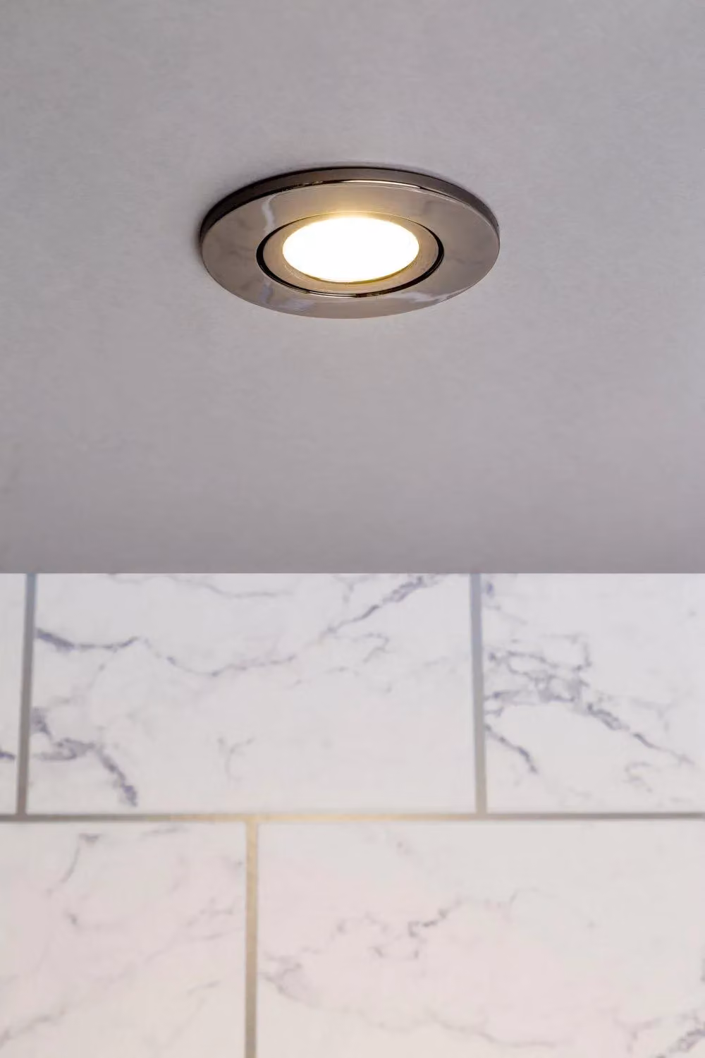 BHS Lighting Ruva 3 Pack Circular Fire Rated Recessed Spotlights in Silver and Chrome – 2