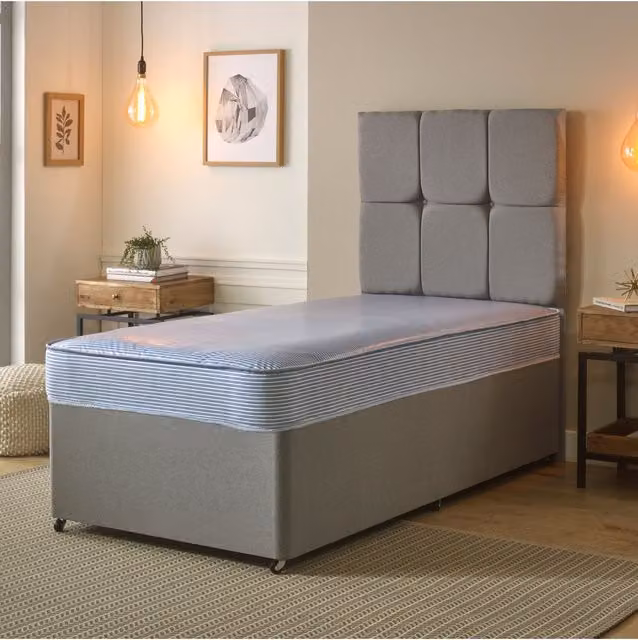 Starlight Beds Small Single Waterproof PVC Pocket Spring Mattress in Blue