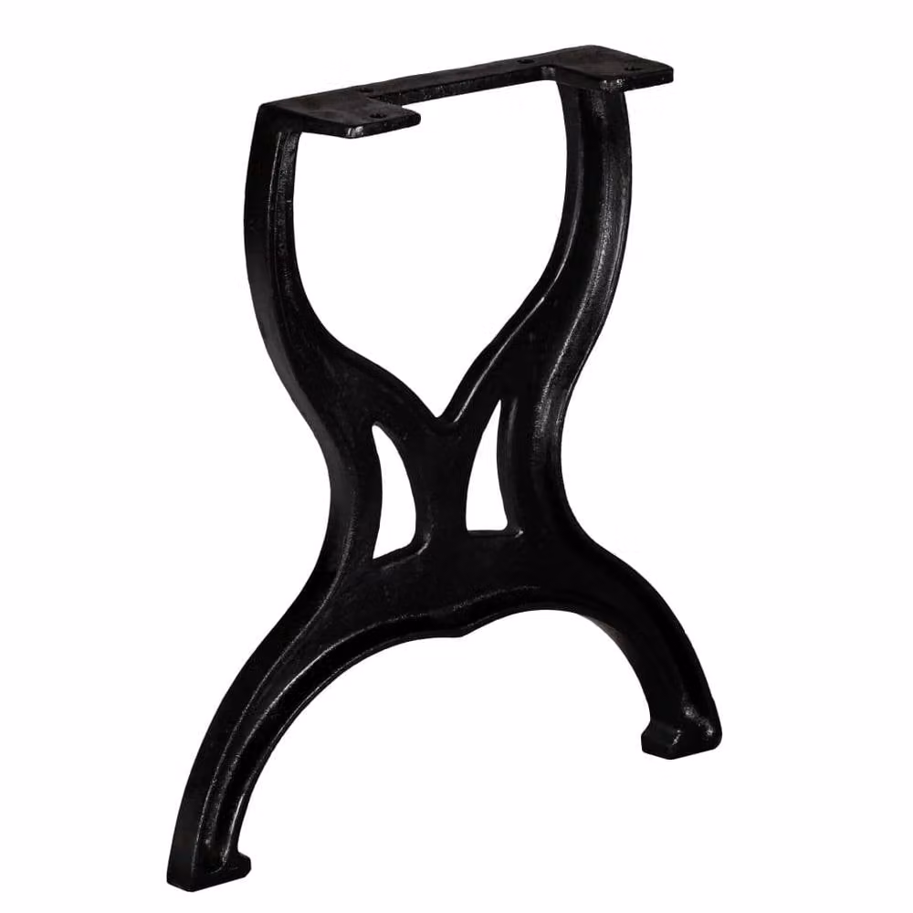 Berkfield Home X-Frame Cast Iron Bench Legs, 2 Pieces, Polished Black – 2