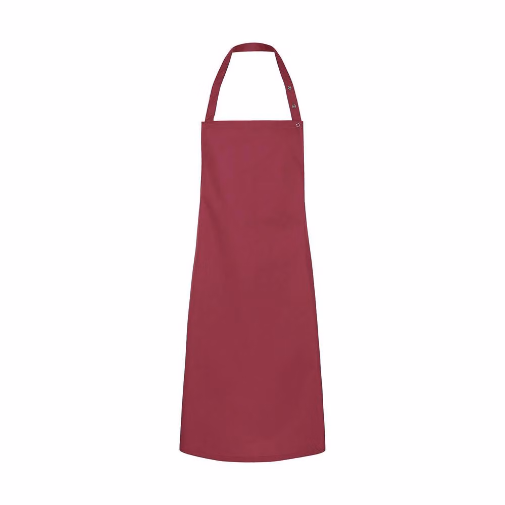 Karlowsky Santorini Press Stud Bib Apron in Red – 2