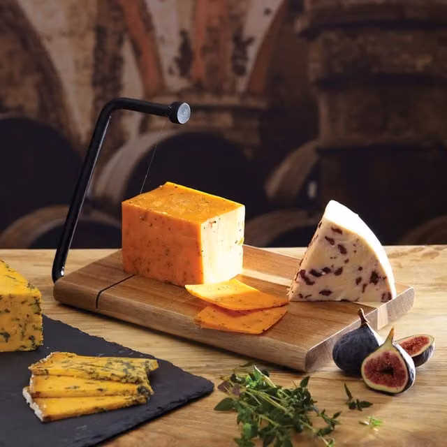 Artes Traditional Brown Wood Cheese Slicer