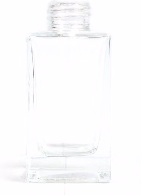 Ancient Wisdom Square Long Reed Diffuser Bottle, 100 ml, Clear and White – 2