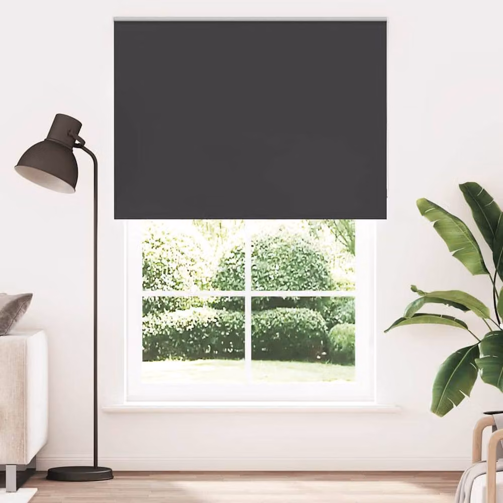 Berkfield Home Blackout Roller Blind, Black Polyester, W: 165 cm, H: 210 cm – 2