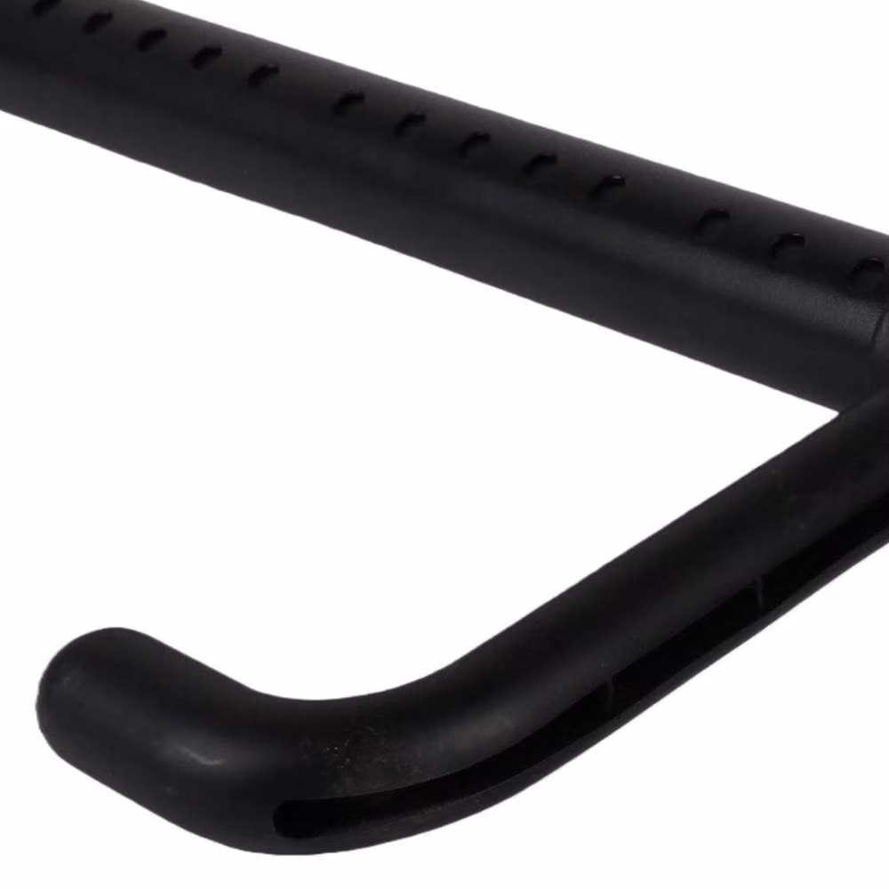 FORGEVIO Black Matt Telescopic Ceiling Coat Stand Garment Rack with Continuous Linear Rail – 2