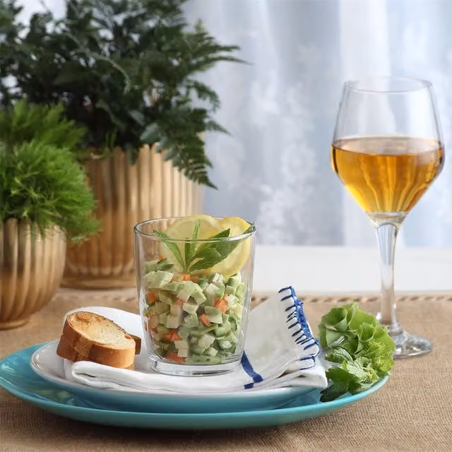 LAV Vega Transparent Tumbler Glasses, Pack of 6, 340ml