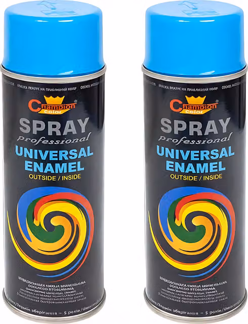 Sola Universal Gloss Enamel Spray Paint, Sky Blue, 2 x 400 mL