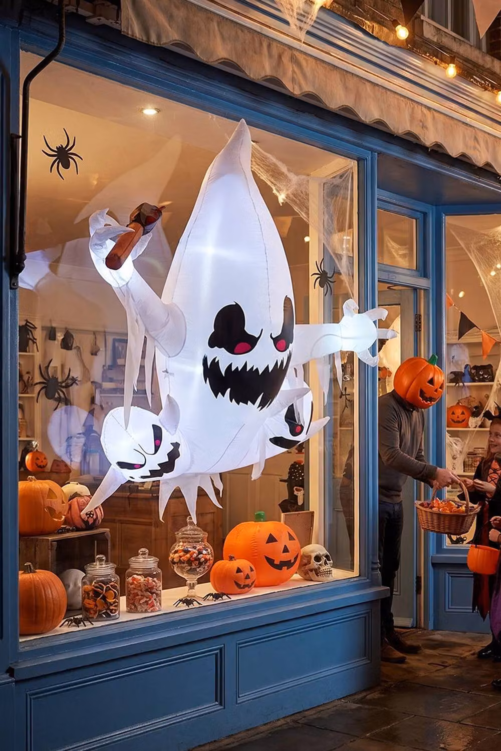 Living and Home Multicolour Inflatable Halloween Ghost Decoration, Height: 80 cm – 2
