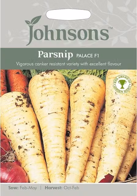 Johnsons Palace F1 Parsnip Vegetable Seeds