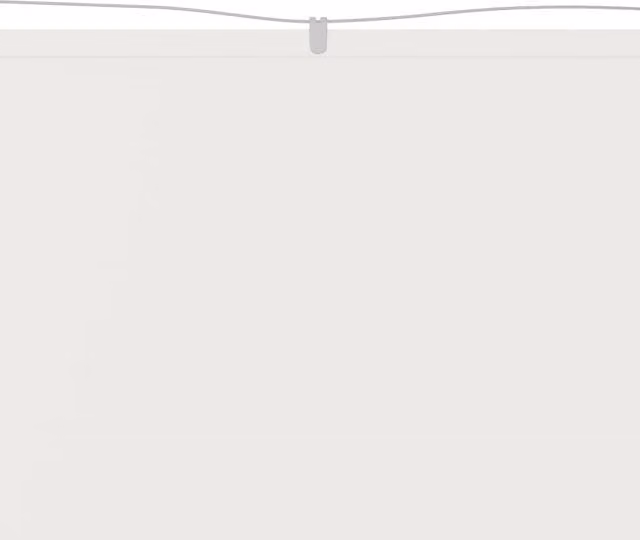 Berkfield Home Vertical Awning in White Oxford Polyester Fabric, W: 140 cm, H: 420 cm