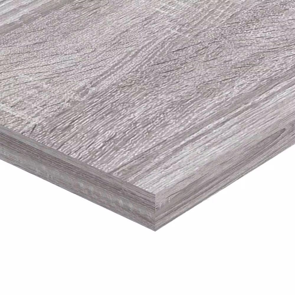Berkfield Home Wall Mounted Shelves, 4 Piece Set, Grey Sonoma, W: 80 cm, D: 20 cm, H: 1.5 cm – 2