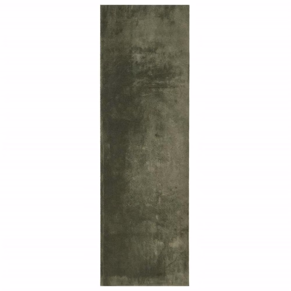 Berkfield Home HUARTE Short Pile Washable Rug, Forest Green, W: 80 cm, L: 250 cm – 2
