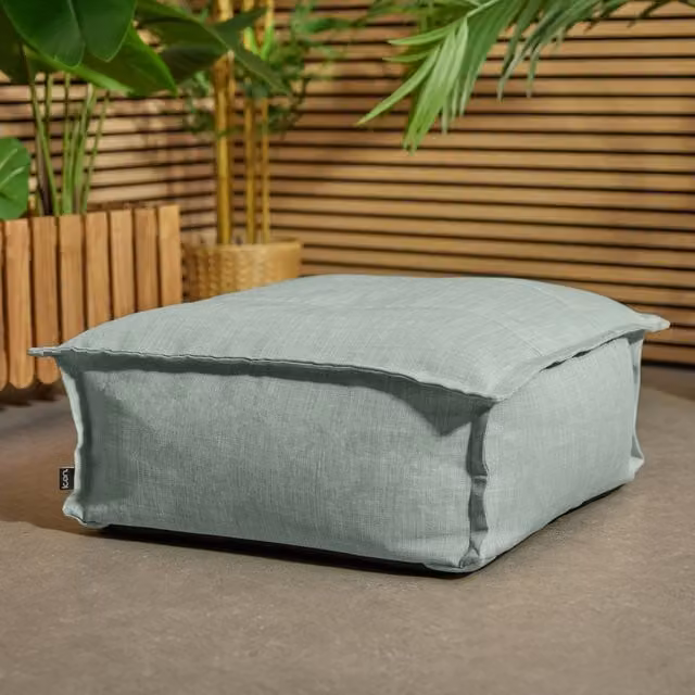 ICON Dolce Indoor Outdoor Bean Bag Pouffe Footstool in Green