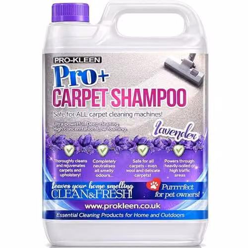 Pro-Kleen Pro+ 4 in 1 Carpet and Upholstery Cleaning Shampoo Concentrate, 5 l, Purple