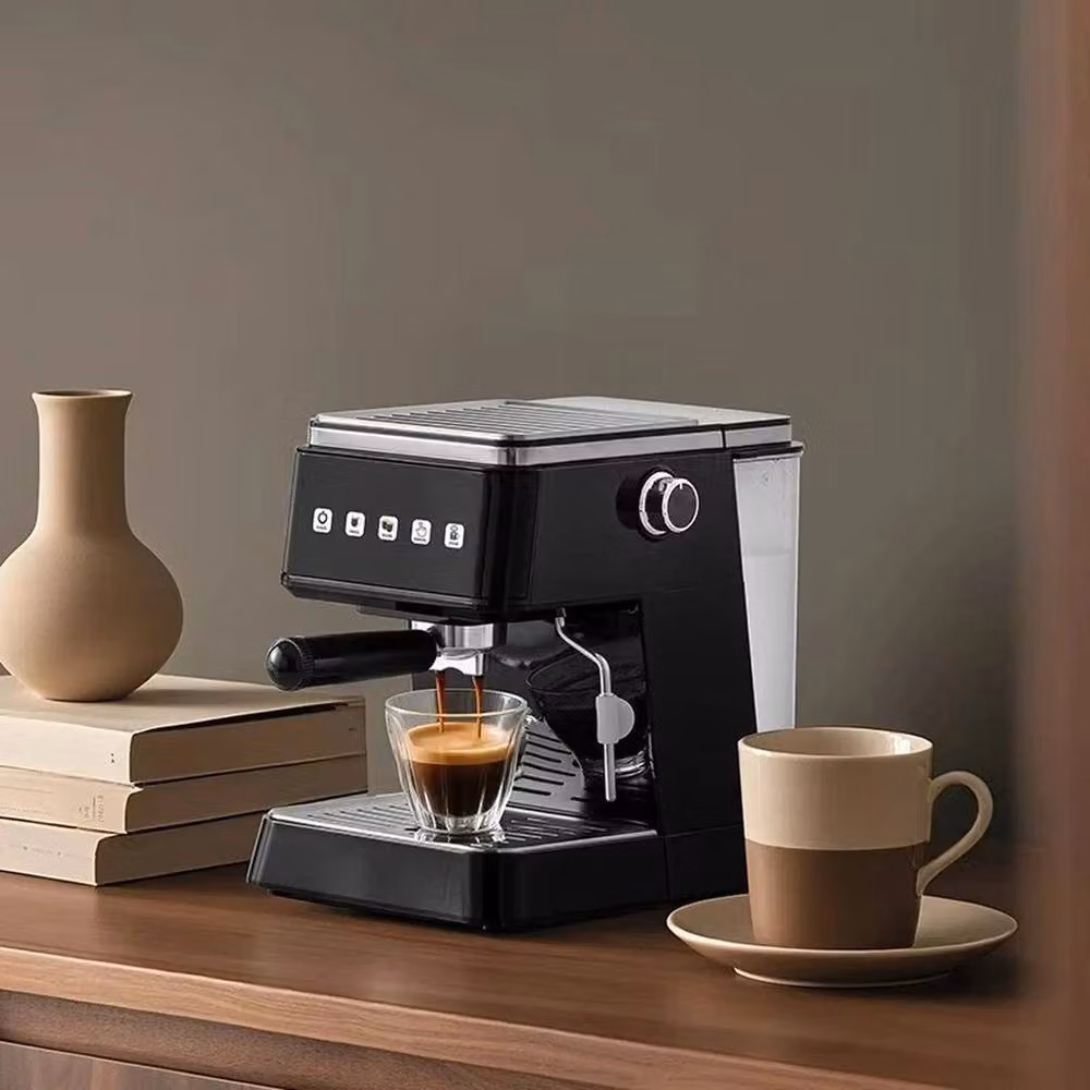 NESTLUNE Smart Electrical Espresso Coffee Machine in Black with Removable Tank – 5
