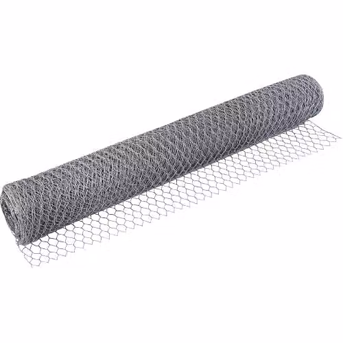 Samuel Alexander Silver Galvanised Steel Chicken Garden Wire Netting Fencing, W/H: 90 cm x 10 m, Mesh Size: 25 mm – 3