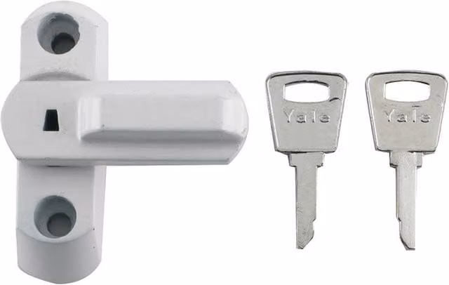 Yale White PVCu Window Lock