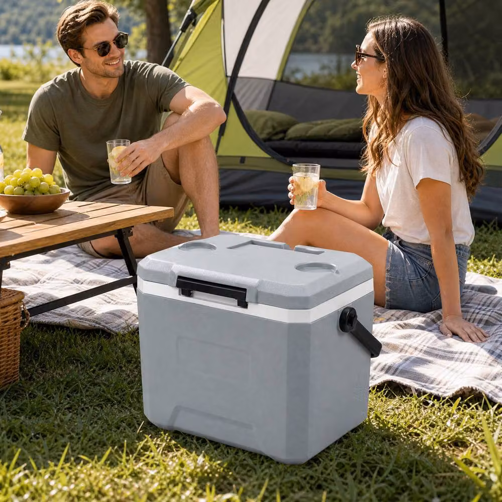 Costway 16 L Portable Leakproof Cooler in Grey – 3