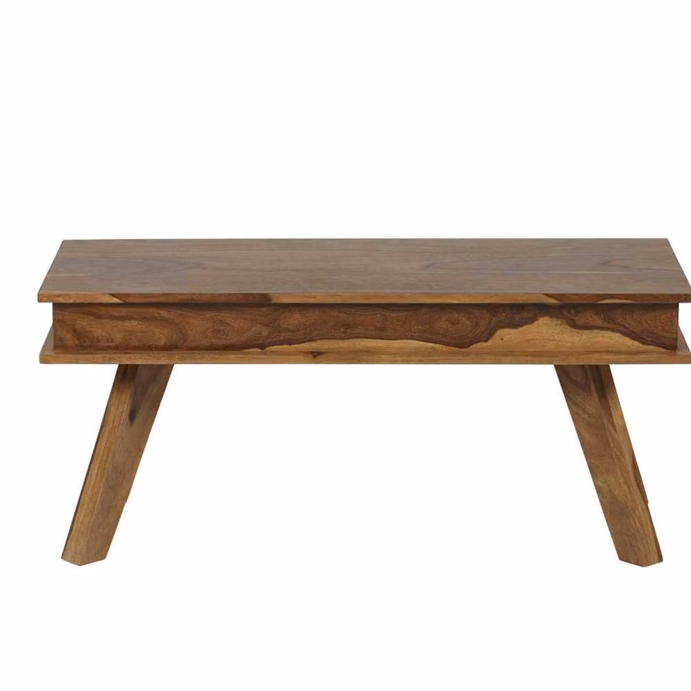 Wyld Haus New York Sheesham Wood Dining Bench in Natural Brown, Width: 145 cm – 2