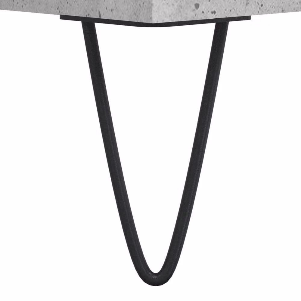 Berkfield Home Modern Bedside Cabinet in Concrete Grey, W/D/H: 40 x 35 x 50 cm – 5