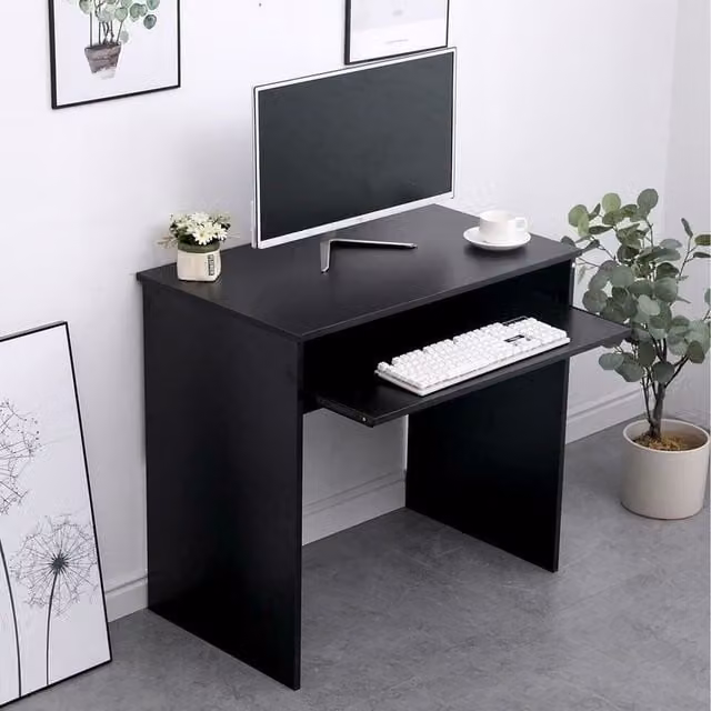 Home Source Newport Space Saving Computer Office Desk in Black
