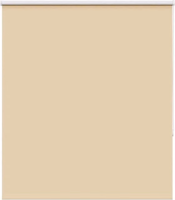 Berkfield Home Blackout Roller Blind, Beige Polyester, W: 120 cm, H: 175 cm