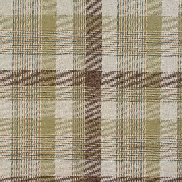 Terrys Katrine Fabric in Pistachio Green and Brown