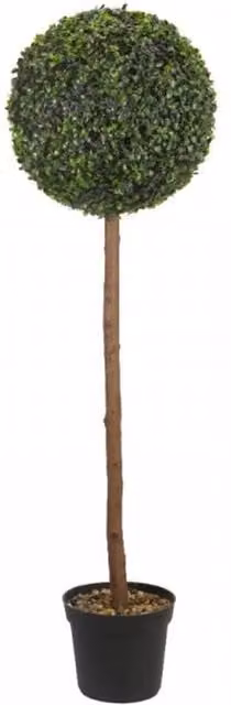 Garden Mile Uno Artificial Topiary Tree, Height: 120 cm, Green, Brown and Black