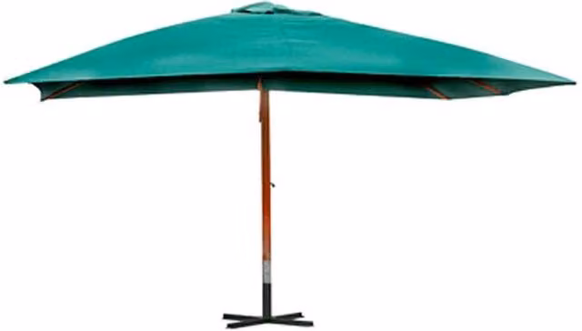 Berkfield Home Melia Green Cantilever Floating Garden Parasol W: 400 cm, D: 300 cm, H: 285 cm