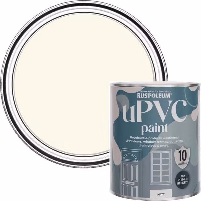 Rust-Oleum Water-Based uPVC Door and Window Paint in Matt Apple Blossom Green, 0.75 l